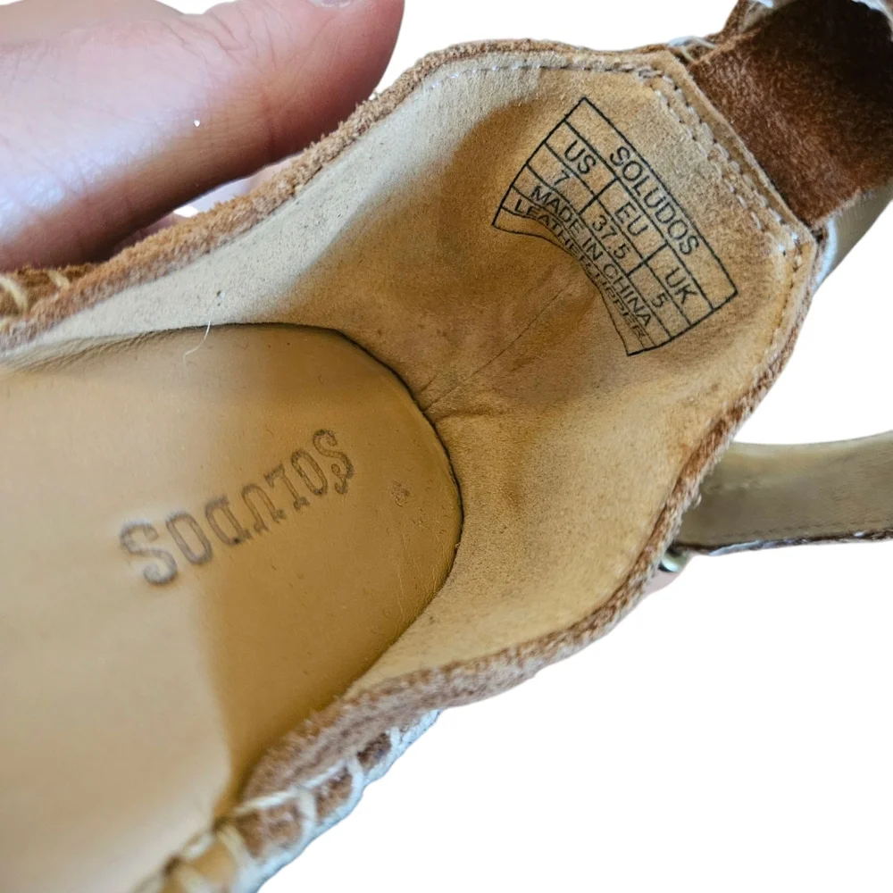 Soludos Espadrille Platform Sandals Size 7